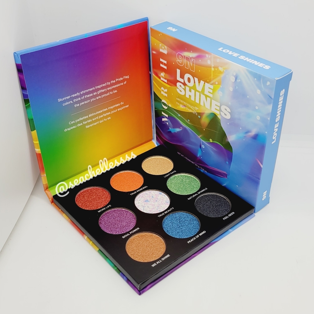 9N Love Shines Pride Eyeshadow Palette | Morphe | Brand New in Box | Authentic